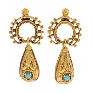 Earrings, early 20th century