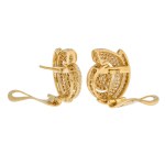 Shell-shaped earrings (clips), ca. 1950–1960.