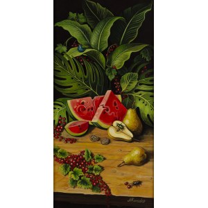 Agnieszka Korczak (b. 1974, Częstochowa), Fruits of Paradise with Watermelon, 2026