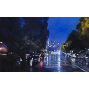 Łukasz Jacek (b. 1978), Suburbs in the Rain, 2026