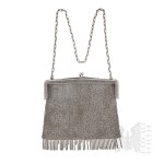 [ART DECO] - Silver (0.800) - Mesh-Style Evening Clutch
