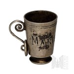 Silver (0.800) - Czech Republic - Pendant in the Shape of a “Marienbad”/“Mariánské Lázně” Spa Mug/Beer Mug