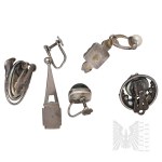 Silver - Set of Individual Clips & Similar Jewelry Components