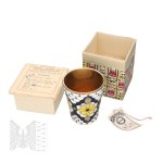 [Silver 0.916] - USSR - Set of 12 Enameled Glasses in Original Packaging