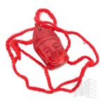 [BUDDHISM] A Buddha-Head-Shaped Coral Pendant (Amulet?)