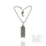 Silver (0.800) - Egyptian-Style Charm Bracelet