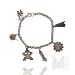 Peru/Mexico (?) - Silver - Ethnic-Style Bracelet (Aztecs, Incas, Viracocha)