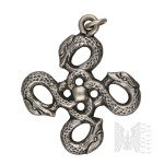 Silver - Zoomorphic-Style Pendant Inspired by Celtic Motifs