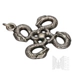 Silver - Zoomorphic-Style Pendant Inspired by Celtic Motifs