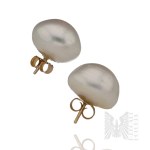 Gold - Pearl Earrings