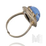 Two Rings with Eyes in Cool Colors