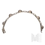 Vintage - Miracle Britain - Bracelet with Cabochons and an Oak Leaf Motif