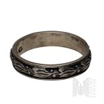 Veritas? - Silver - Wedding Band with a Floral Design