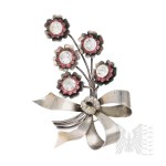 Silver - Sterling - Bouquet-Shaped Brooch