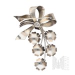 Silver - Sterling - Bouquet-Shaped Brooch