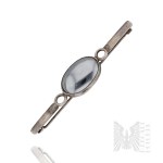 Silver (0.925) - Brooch with Hematite