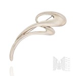 Silver (0.925) - Brooch with an Airy, Soft Shape