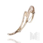 Silver (0.925) - Brooch with an Airy, Soft Shape