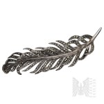 Silver (0.925) - Feather-Shaped Brooch