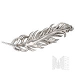 Silver (0.925) - Feather-Shaped Brooch