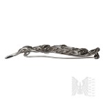 Silver (0.925) - Feather-Shaped Brooch