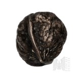 Silver - Naturalistic Walnut-Shaped Pendant