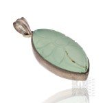 Silver (0.925) - Set of Pendants with Natural Stones, including: Amethyst and Peridot