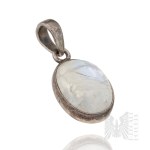 Silver (0.925) - Pendant with Natural Moonstone