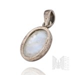 Silver (0.925) - Pendant with Natural Moonstone