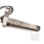 Silver (0.925) - Poland - Original Design - Necklace with Rectangular Pendant - gmerk WG