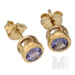 Silver (0.925) - Earrings with a Lavender Stone