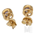 Silver (0.925) - Earrings with a Lavender Stone