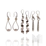 Silver (0.925) - Set of 3 Pairs of Earrings