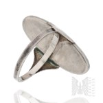 Silver (0.925) - Ring and Pendant Set with Hematite