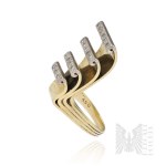14k Gold - Ring with Four Ornate Bands