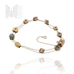 14k Gold - Delicate Bracelet with Decorative Elements