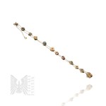 14k Gold - Delicate Bracelet with Decorative Elements