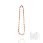 Natural Stone Necklace in Shades of Peach and White