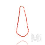 Natural Stone Necklace in Shades of Red