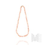 Natural Stone Necklace in Shades of Pink