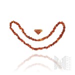 Amber Necklace and Brooch