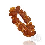 Amber Bracelet with Large Oval Pieces