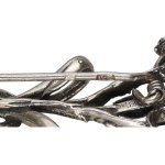 Silver (0.925) - Rose-Shaped Brooch
