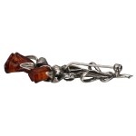 Silver (0.925) - Rose-Shaped Brooch