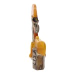 Wojciech Wadas (b. 1930) — Small Sculpture in Silver (0.925) and Amber, “Zwierzyniec”