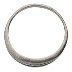 Silver (0.925) - Ring with a Waving Ribbons Motif