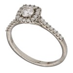 Silver (0.925) - Ring with Mossanites