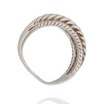 Silver (0.925) - Ring with a Chain-Shaped Design