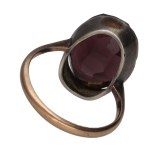 Silver - Ring with a Purple Stone