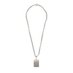Silver (0.925) - Necklace with an Onyx Pendant